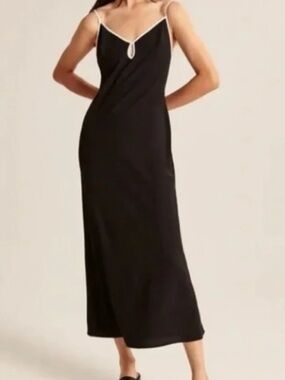 Abercrombie Keyhole Slip Maxi Dress